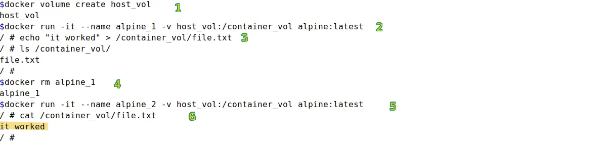 container with persistent storage
